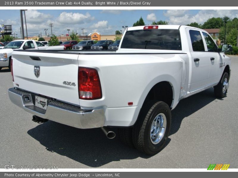 Bright White / Black/Diesel Gray 2013 Ram 3500 Tradesman Crew Cab 4x4 Dually