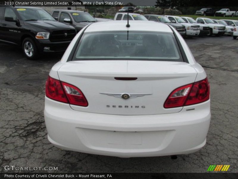 Stone White / Dark Slate Gray 2010 Chrysler Sebring Limited Sedan