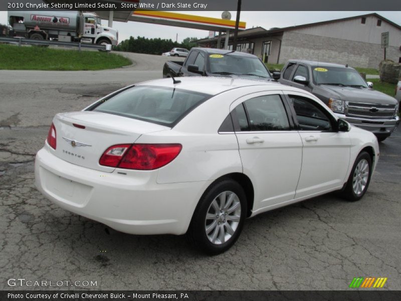 Stone White / Dark Slate Gray 2010 Chrysler Sebring Limited Sedan