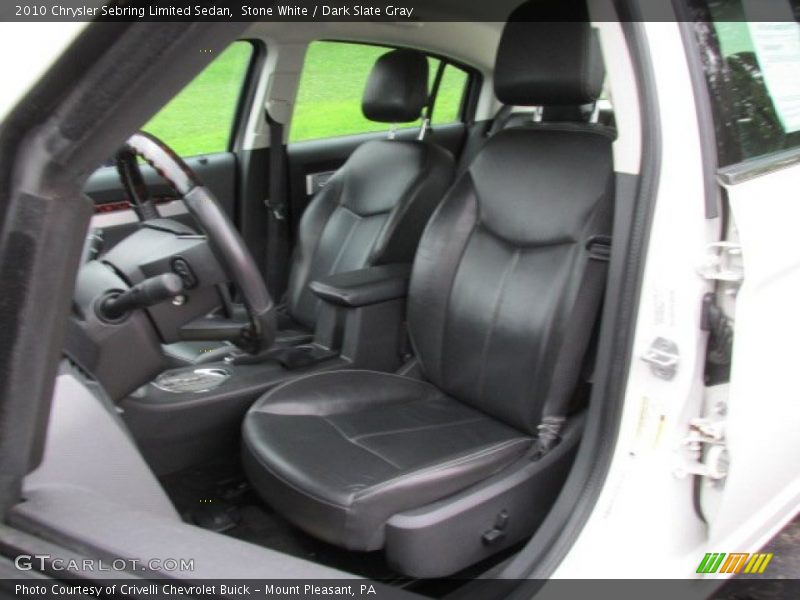 Stone White / Dark Slate Gray 2010 Chrysler Sebring Limited Sedan