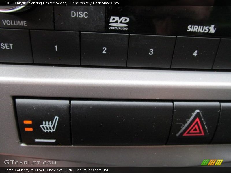Stone White / Dark Slate Gray 2010 Chrysler Sebring Limited Sedan