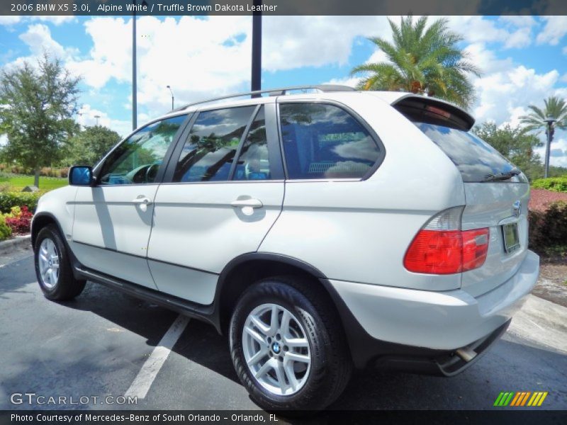 Alpine White / Truffle Brown Dakota Leather 2006 BMW X5 3.0i