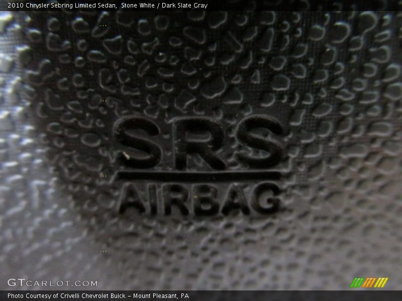 Stone White / Dark Slate Gray 2010 Chrysler Sebring Limited Sedan