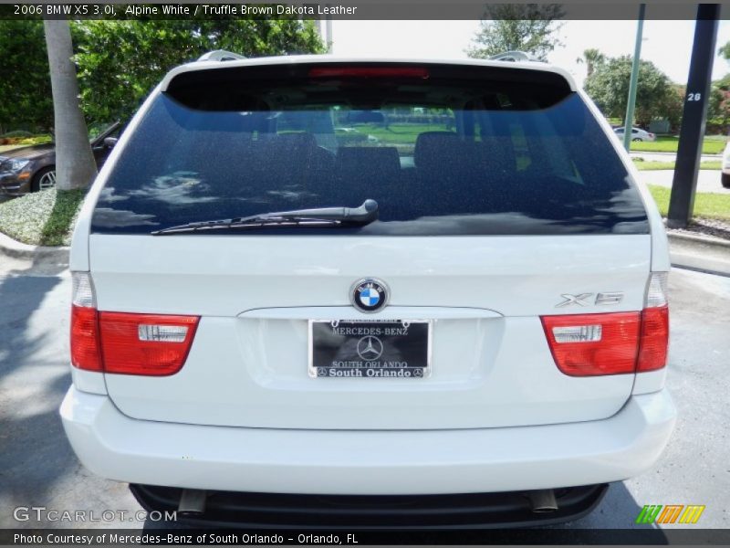 Alpine White / Truffle Brown Dakota Leather 2006 BMW X5 3.0i
