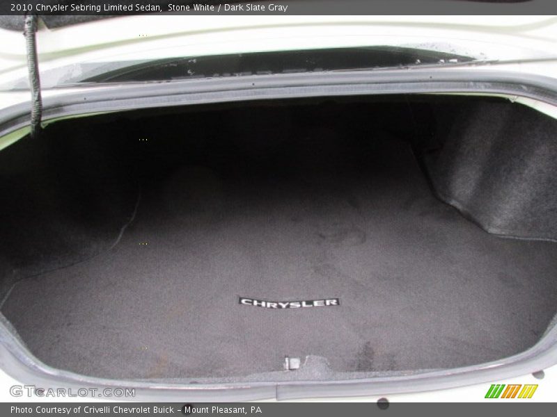 Stone White / Dark Slate Gray 2010 Chrysler Sebring Limited Sedan