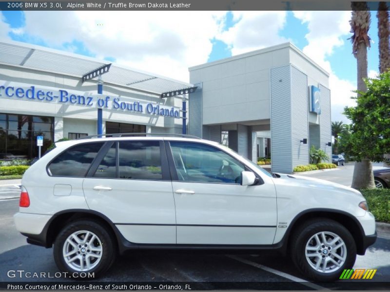 Alpine White / Truffle Brown Dakota Leather 2006 BMW X5 3.0i