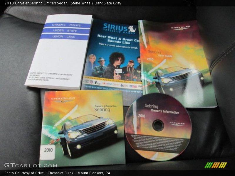 Stone White / Dark Slate Gray 2010 Chrysler Sebring Limited Sedan
