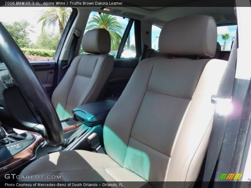 Alpine White / Truffle Brown Dakota Leather 2006 BMW X5 3.0i