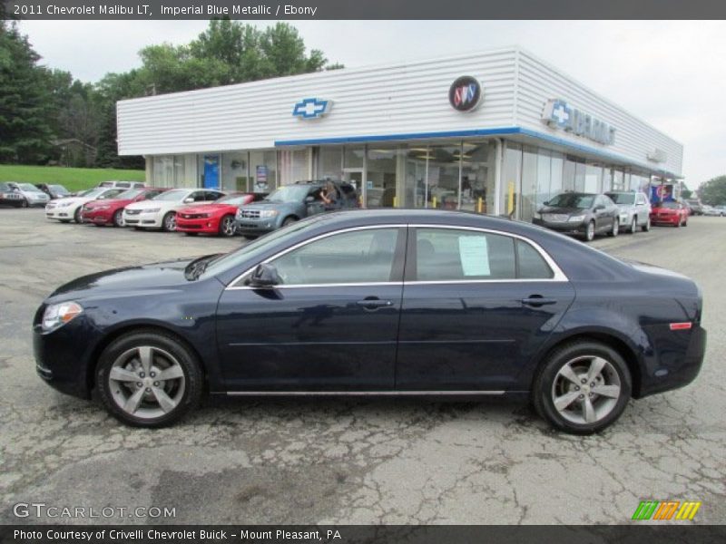 Imperial Blue Metallic / Ebony 2011 Chevrolet Malibu LT