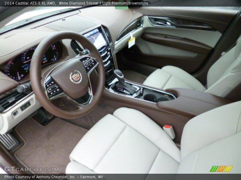 Light Platinum/Brownstone Interior - 2014 ATS 3.6L AWD 