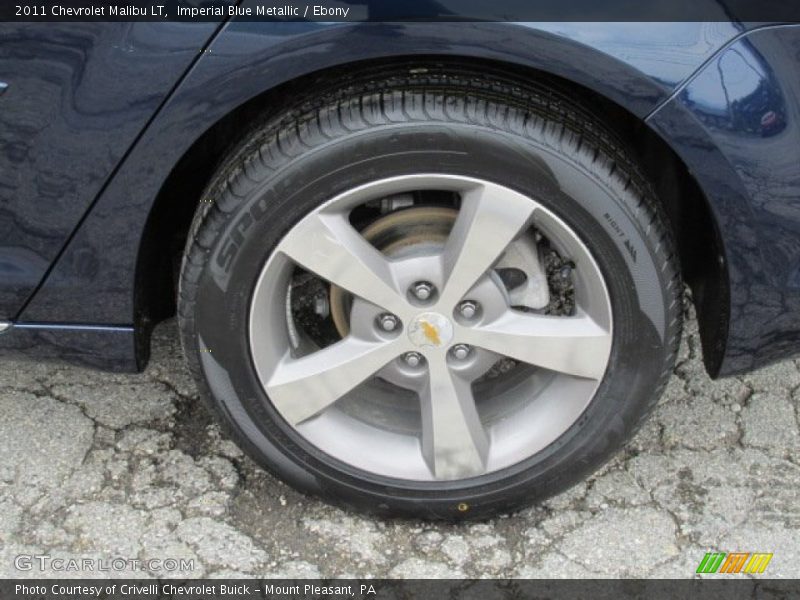 Imperial Blue Metallic / Ebony 2011 Chevrolet Malibu LT