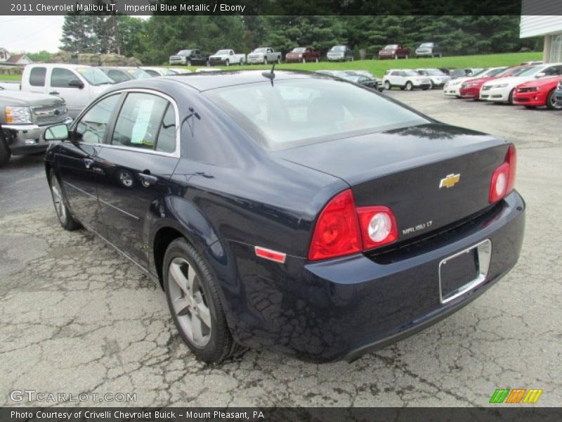 Imperial Blue Metallic / Ebony 2011 Chevrolet Malibu LT