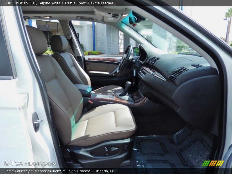 Alpine White / Truffle Brown Dakota Leather 2006 BMW X5 3.0i