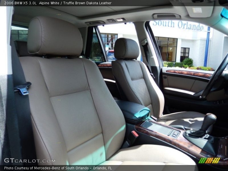 Alpine White / Truffle Brown Dakota Leather 2006 BMW X5 3.0i