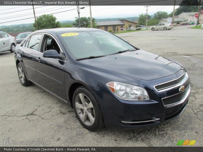 Imperial Blue Metallic / Ebony 2011 Chevrolet Malibu LT