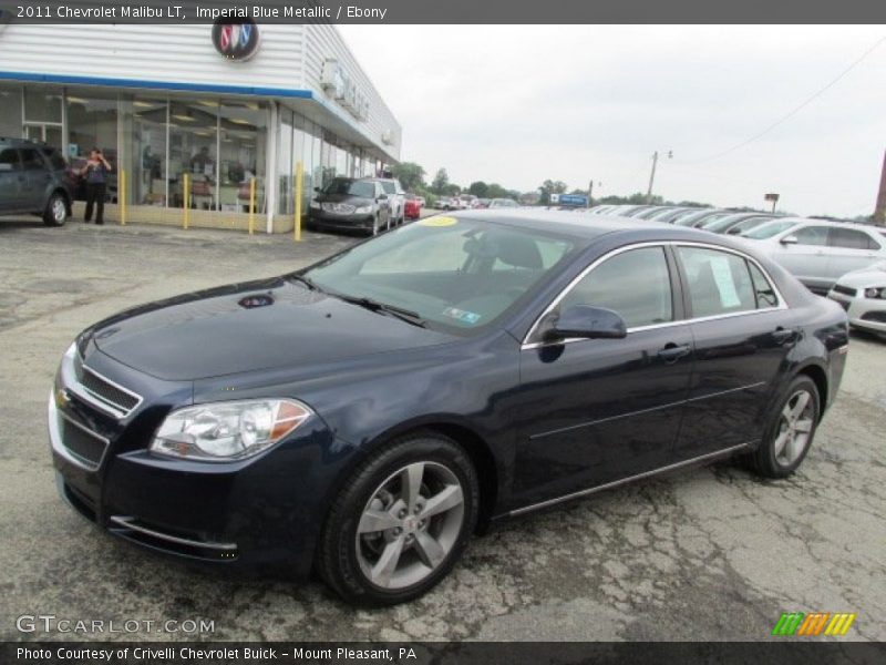 Imperial Blue Metallic / Ebony 2011 Chevrolet Malibu LT