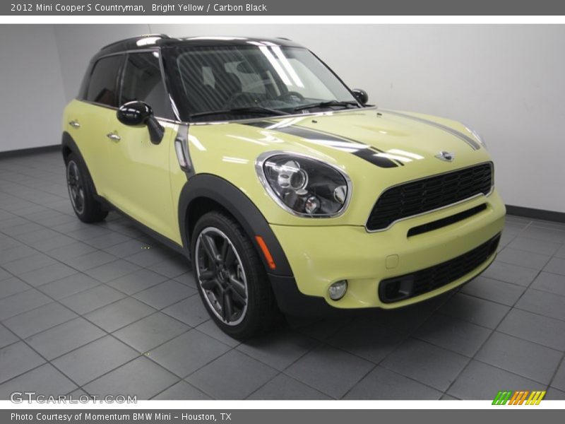 Bright Yellow / Carbon Black 2012 Mini Cooper S Countryman