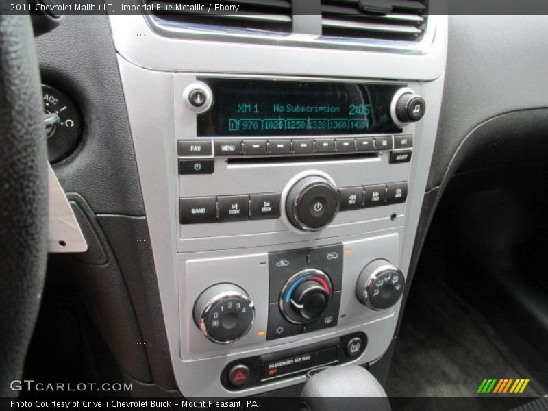 Imperial Blue Metallic / Ebony 2011 Chevrolet Malibu LT