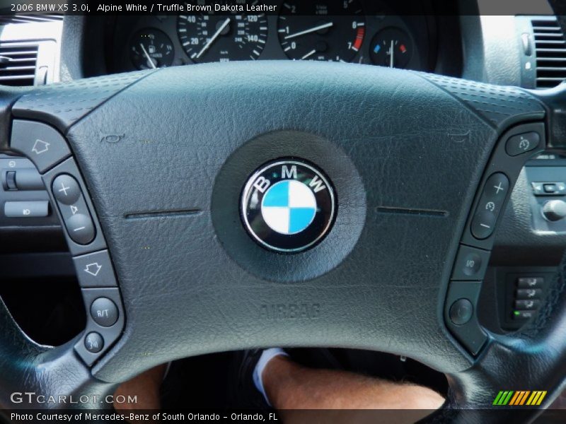 Alpine White / Truffle Brown Dakota Leather 2006 BMW X5 3.0i