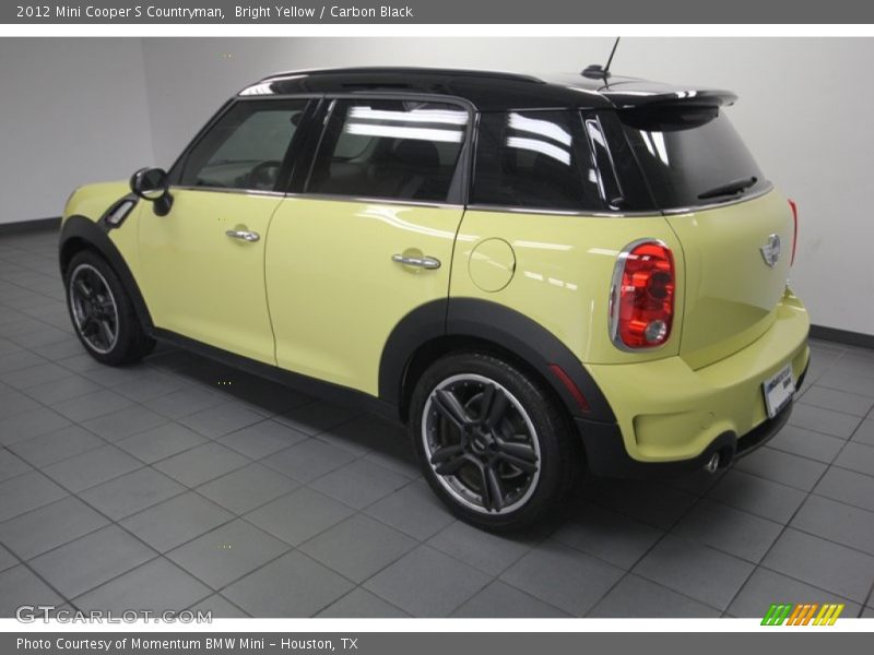 Bright Yellow / Carbon Black 2012 Mini Cooper S Countryman