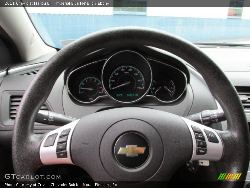 Imperial Blue Metallic / Ebony 2011 Chevrolet Malibu LT