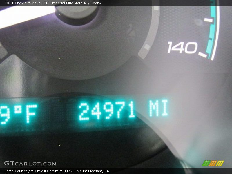 Imperial Blue Metallic / Ebony 2011 Chevrolet Malibu LT