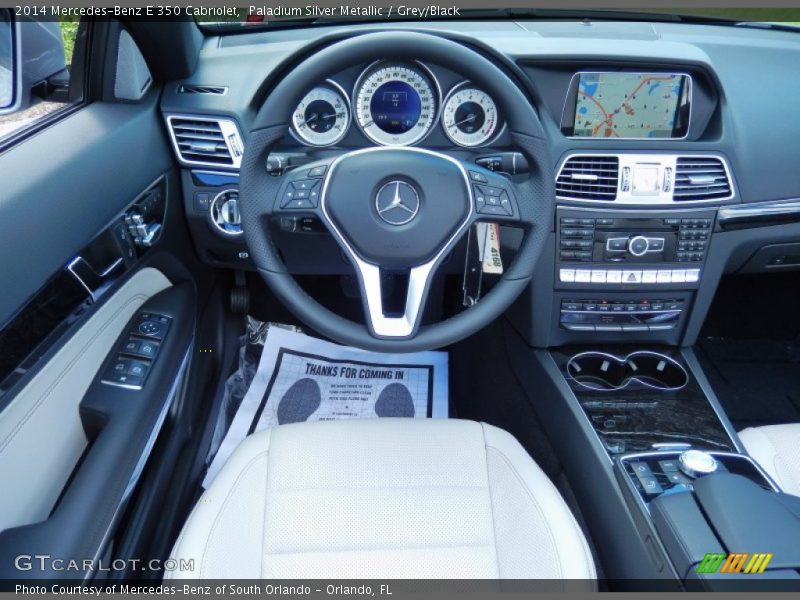 Paladium Silver Metallic / Grey/Black 2014 Mercedes-Benz E 350 Cabriolet