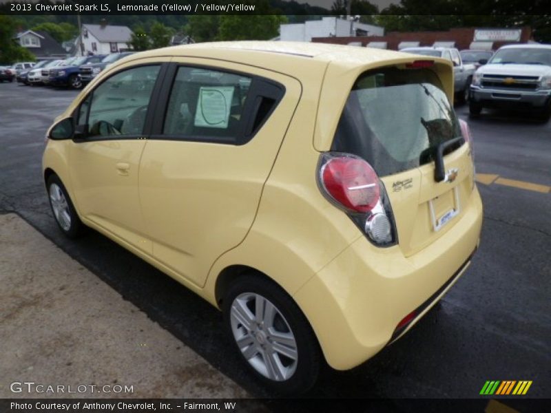 Lemonade (Yellow) / Yellow/Yellow 2013 Chevrolet Spark LS