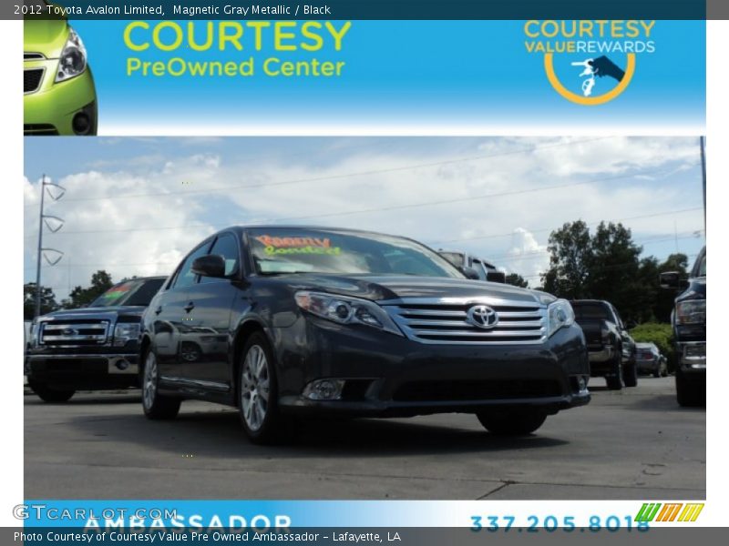 Magnetic Gray Metallic / Black 2012 Toyota Avalon Limited