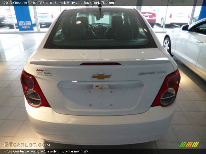 Summit White / Jet Black/Dark Titanium 2013 Chevrolet Sonic LTZ Sedan