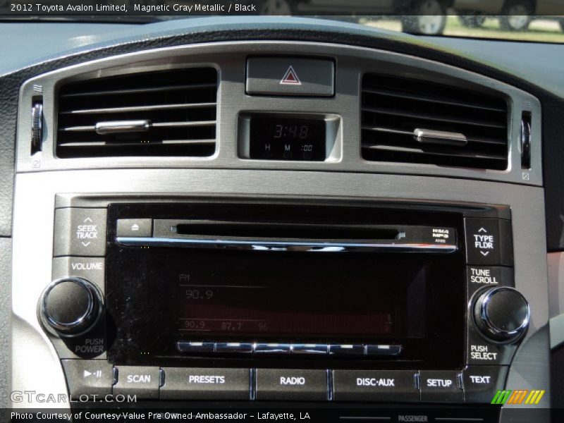 Magnetic Gray Metallic / Black 2012 Toyota Avalon Limited