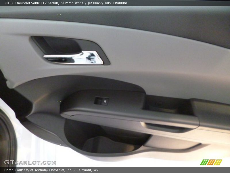 Summit White / Jet Black/Dark Titanium 2013 Chevrolet Sonic LTZ Sedan