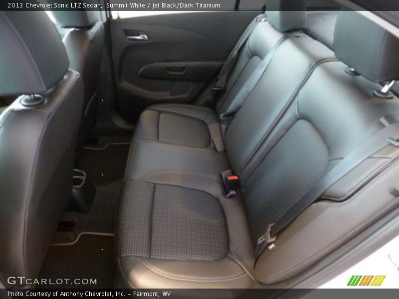 Rear Seat of 2013 Sonic LTZ Sedan