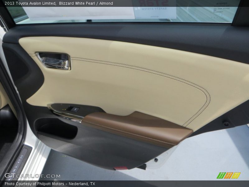 Blizzard White Pearl / Almond 2013 Toyota Avalon Limited