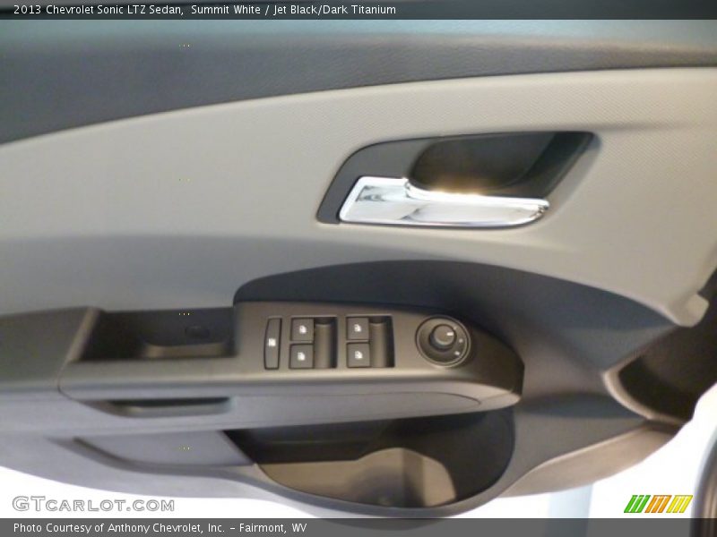 Summit White / Jet Black/Dark Titanium 2013 Chevrolet Sonic LTZ Sedan