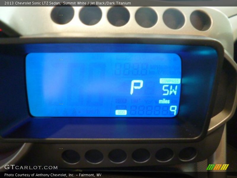 Summit White / Jet Black/Dark Titanium 2013 Chevrolet Sonic LTZ Sedan