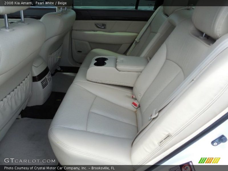 Pearl White / Beige 2008 Kia Amanti