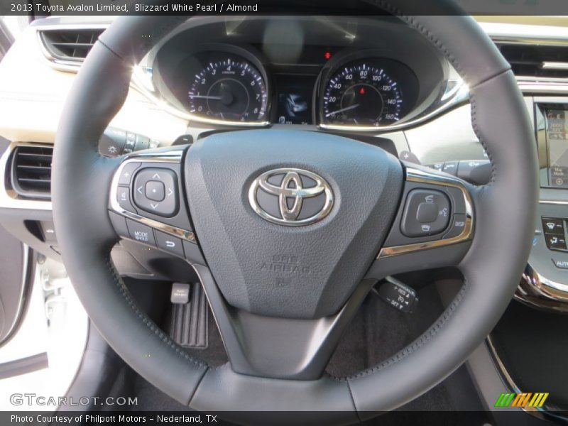 Blizzard White Pearl / Almond 2013 Toyota Avalon Limited