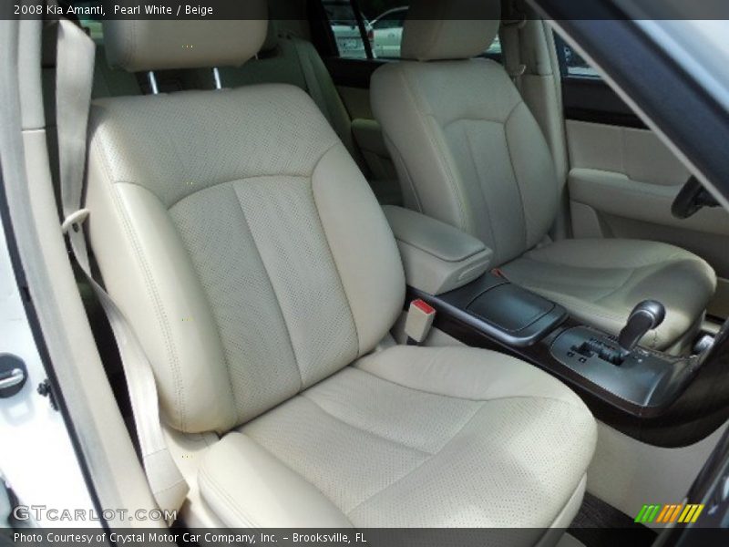 Pearl White / Beige 2008 Kia Amanti