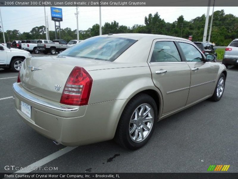 Linen Gold Metallic / Dark Slate Gray/Light Graystone 2006 Chrysler 300 C HEMI