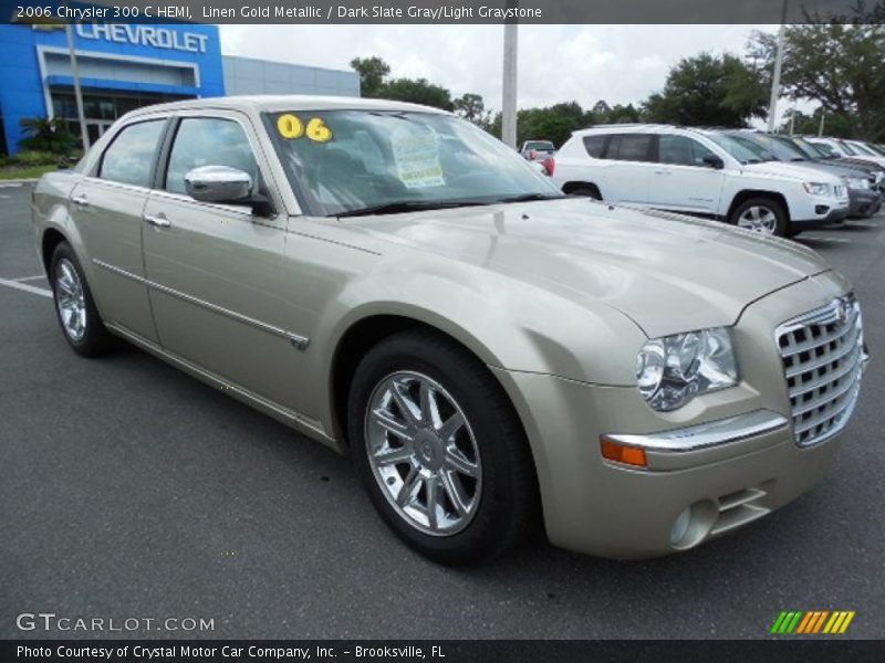 Linen Gold Metallic / Dark Slate Gray/Light Graystone 2006 Chrysler 300 C HEMI