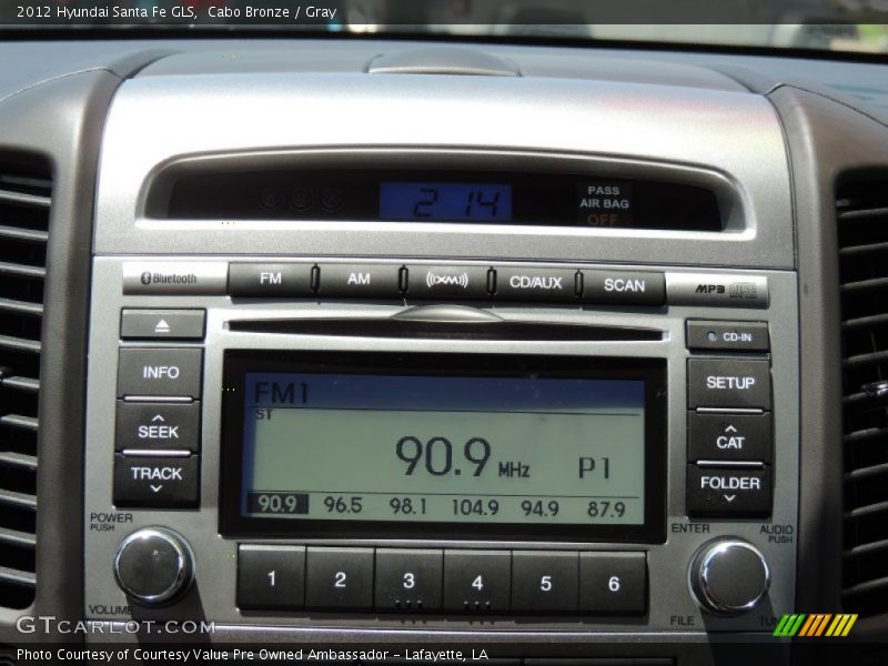 Cabo Bronze / Gray 2012 Hyundai Santa Fe GLS