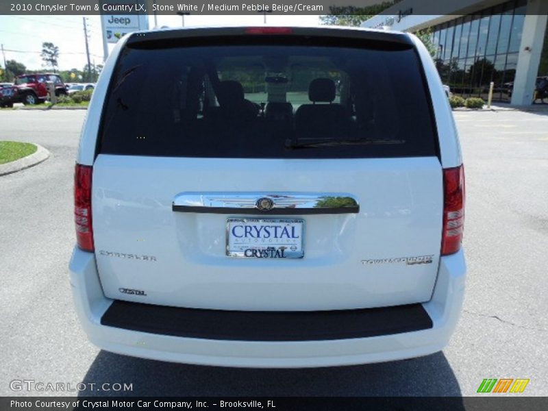 Stone White / Medium Pebble Beige/Cream 2010 Chrysler Town & Country LX