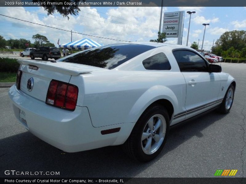 Performance White / Dark Charcoal 2009 Ford Mustang V6 Premium Coupe