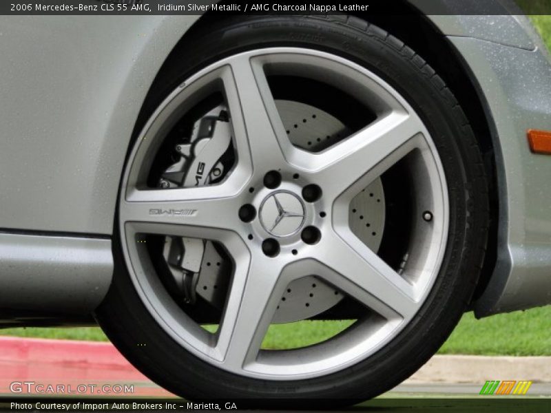 Iridium Silver Metallic / AMG Charcoal Nappa Leather 2006 Mercedes-Benz CLS 55 AMG