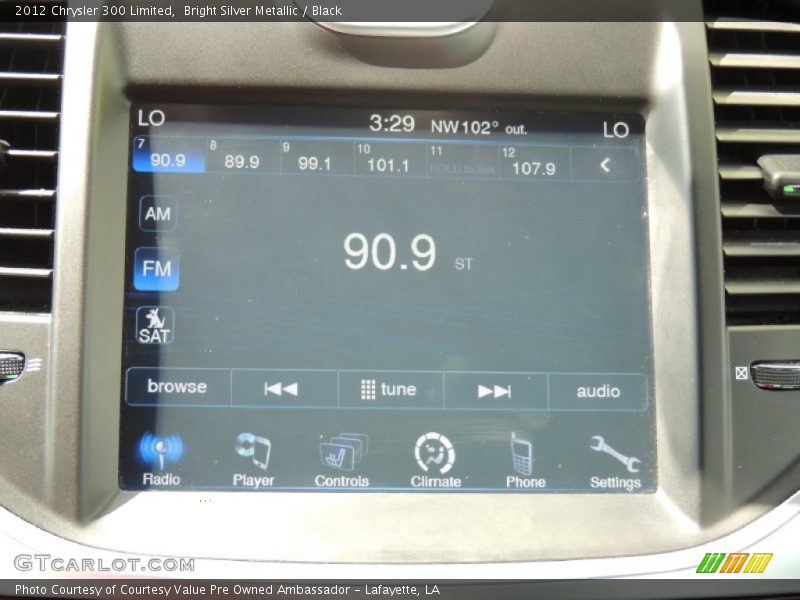 Bright Silver Metallic / Black 2012 Chrysler 300 Limited
