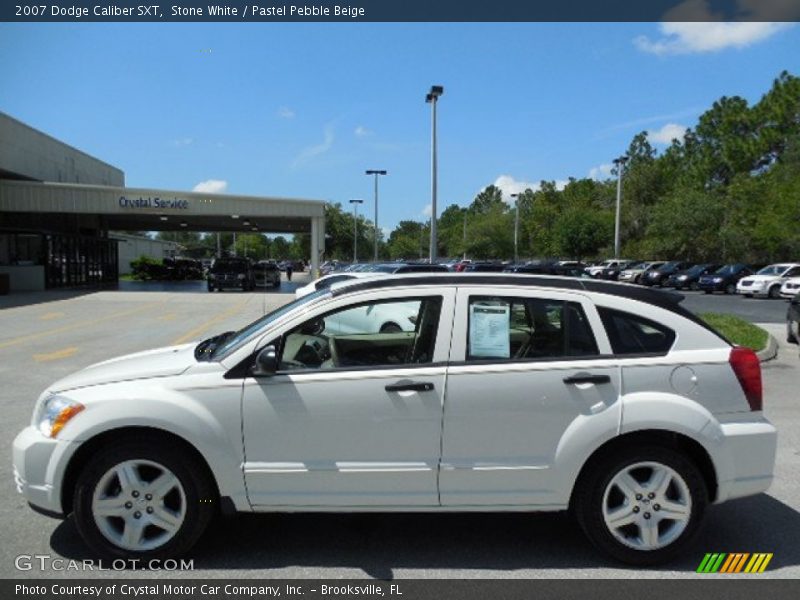 Stone White / Pastel Pebble Beige 2007 Dodge Caliber SXT