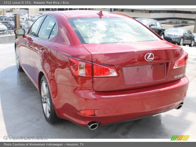 Matador Red Mica / Ecru 2012 Lexus IS 250