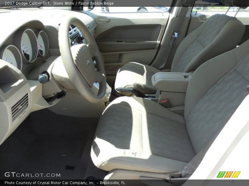 Stone White / Pastel Pebble Beige 2007 Dodge Caliber SXT