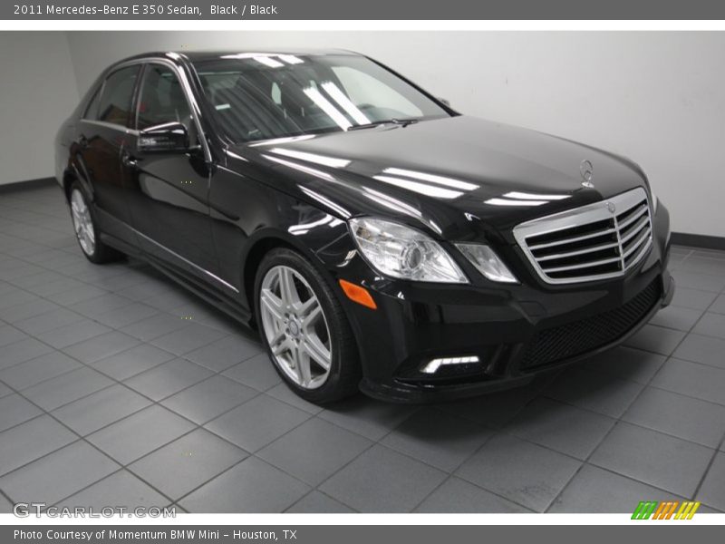 Black / Black 2011 Mercedes-Benz E 350 Sedan